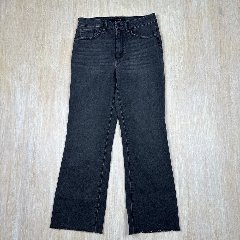 Joe's Jeans Black High Rise Crop Boot Denim Classic Bootcut Cropped Jeans 26